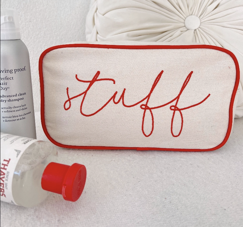 "Stuff" Cosmetic Bag