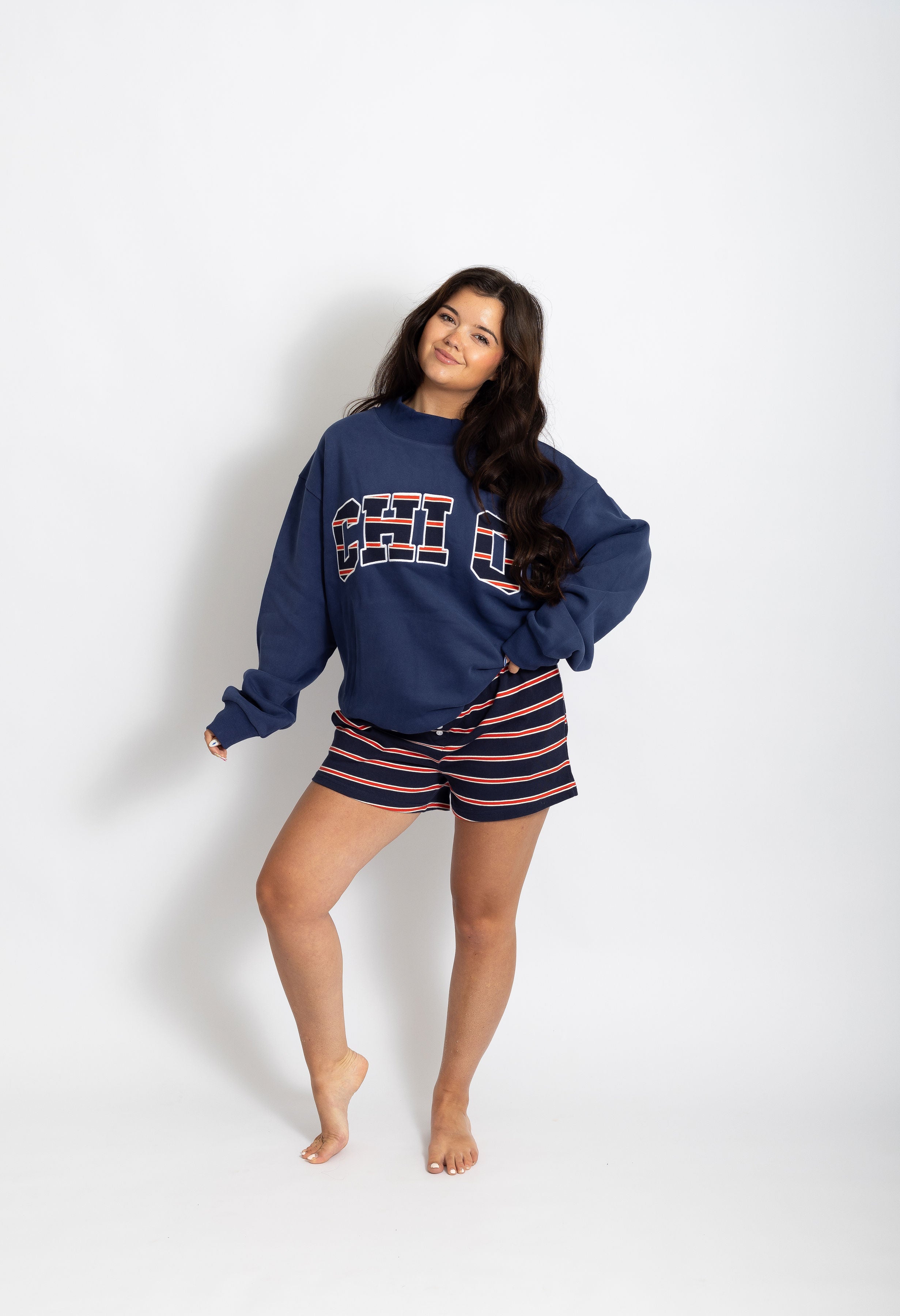 Chi O 4th of July Mockneck
