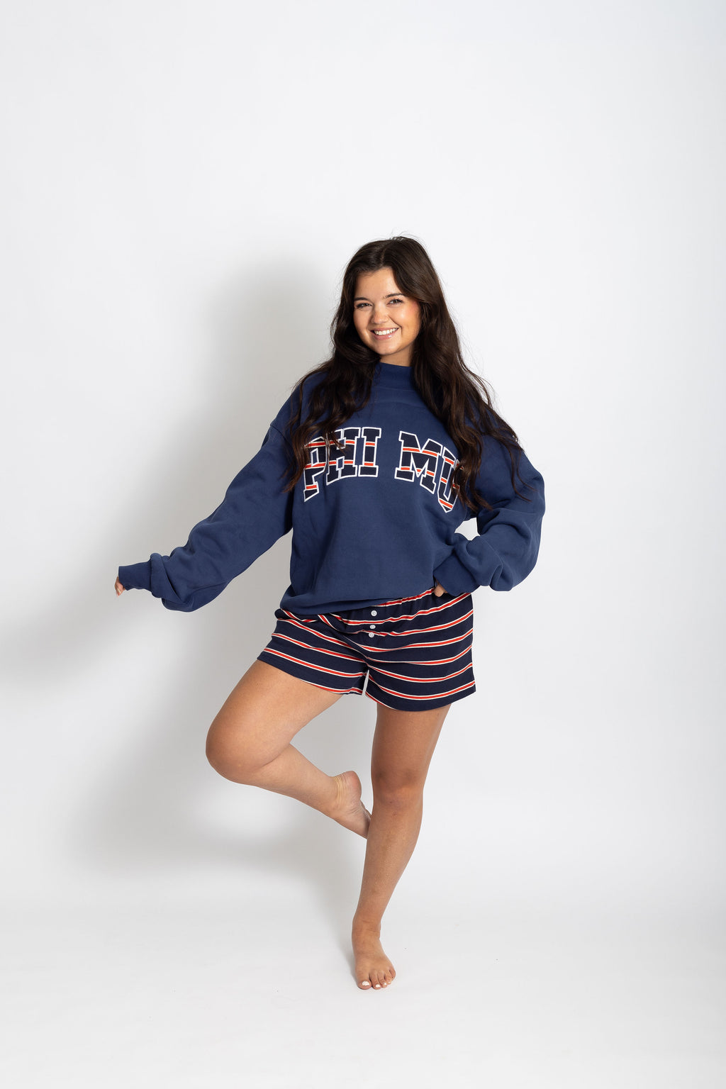 Phi Mu 4th of July Mockneck
