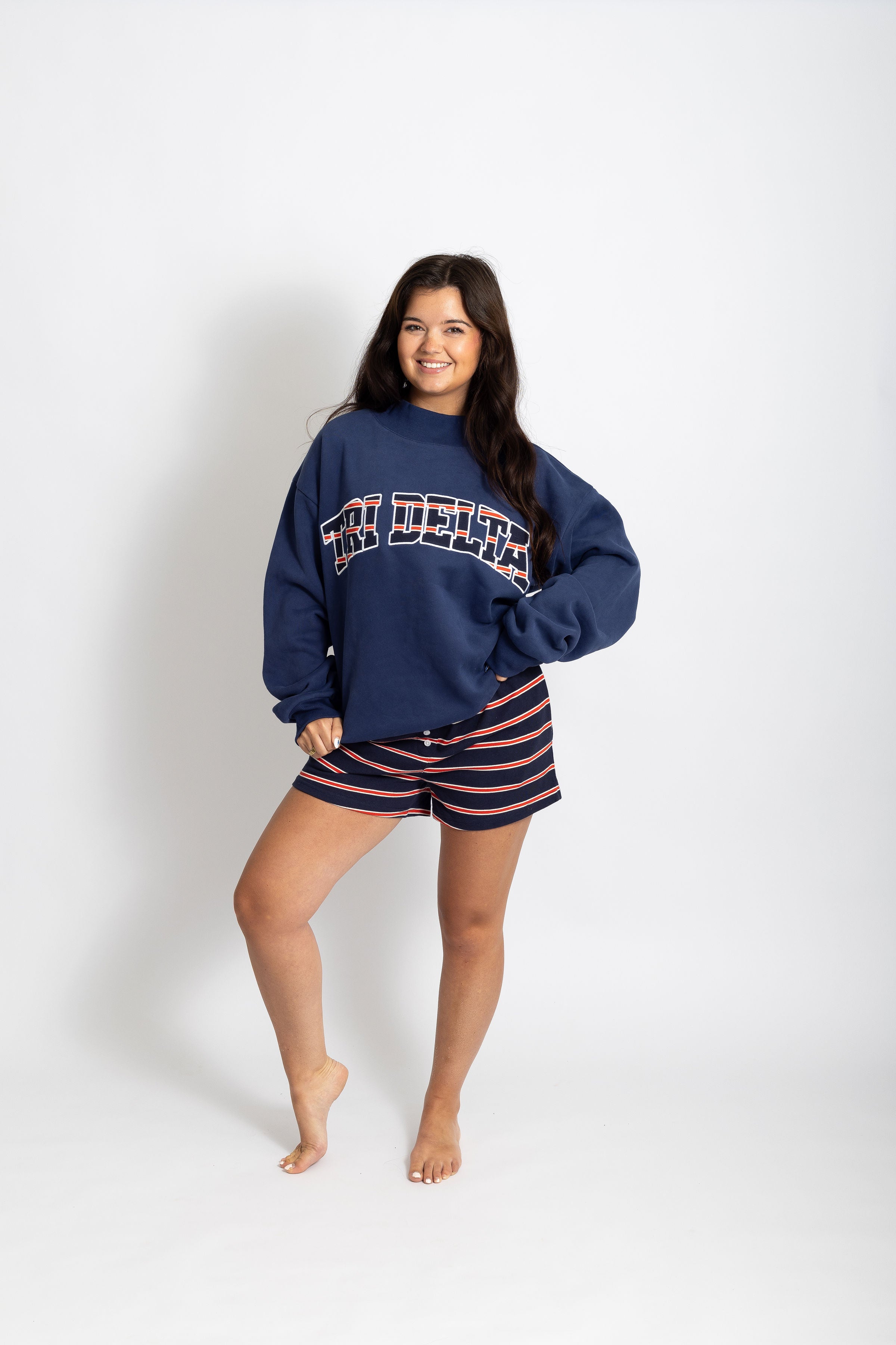 Tri Delta 4th of July Mockneck