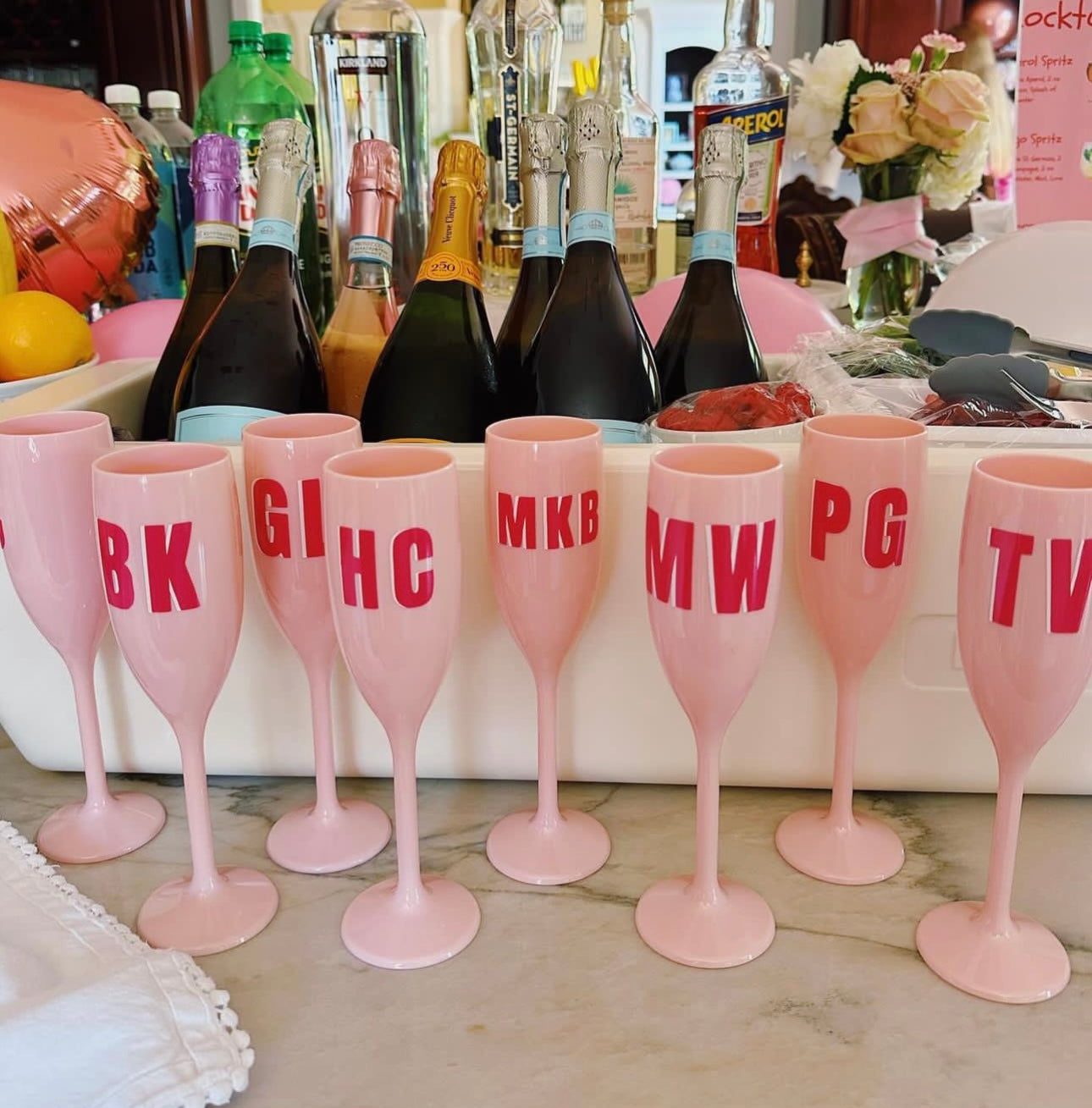 Customizable Champagne Flutes