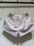 MATCHING PURPLE STRIPE BOXER SHORTS