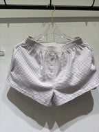 MATCHING PURPLE STRIPE BOXER SHORTS