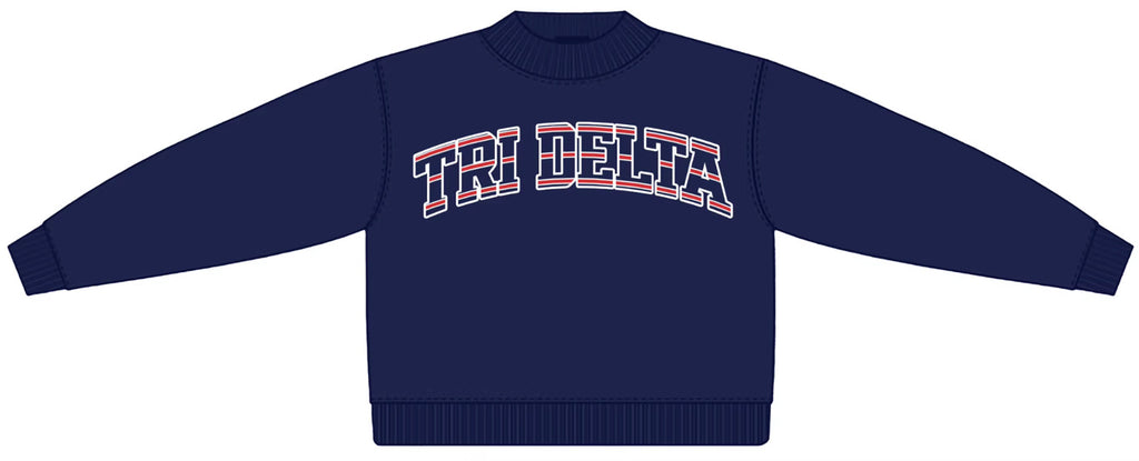 Tri Delta 4th of July Mockneck