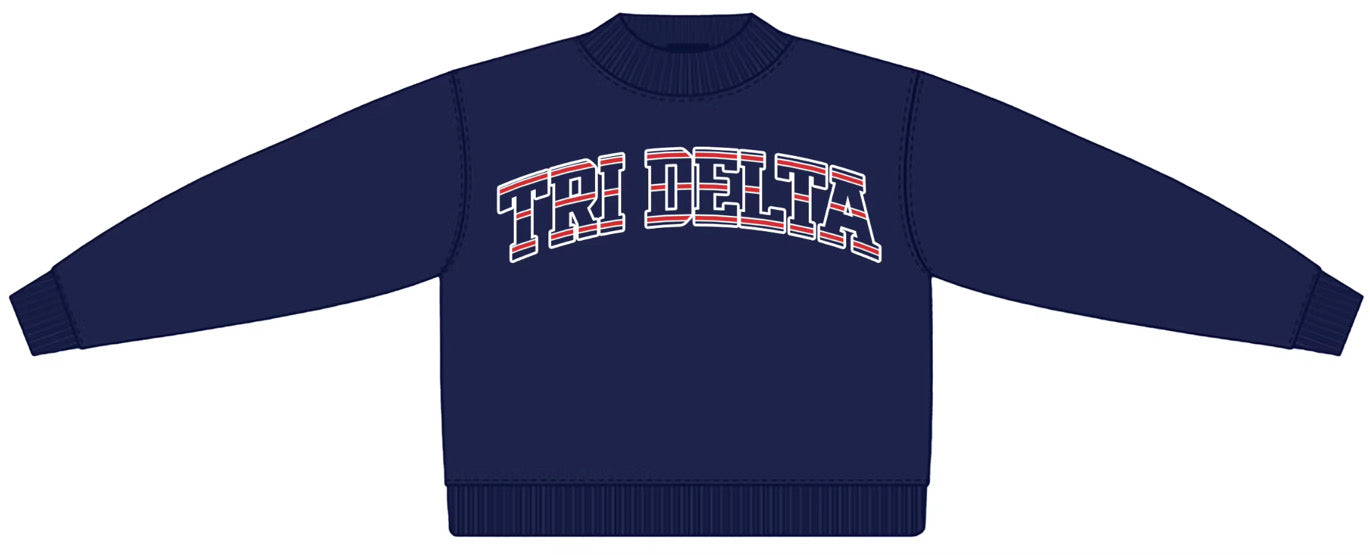 Tri Delta 4th of July Mockneck
