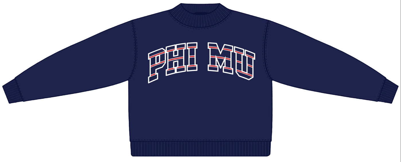 Phi Mu 4th of July Mockneck