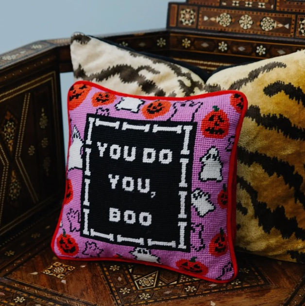 You Do You, Boo Needlepoint Pillow