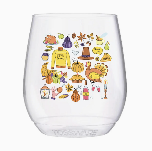 Thanksgiving Collage 14oz Stemless Tossware