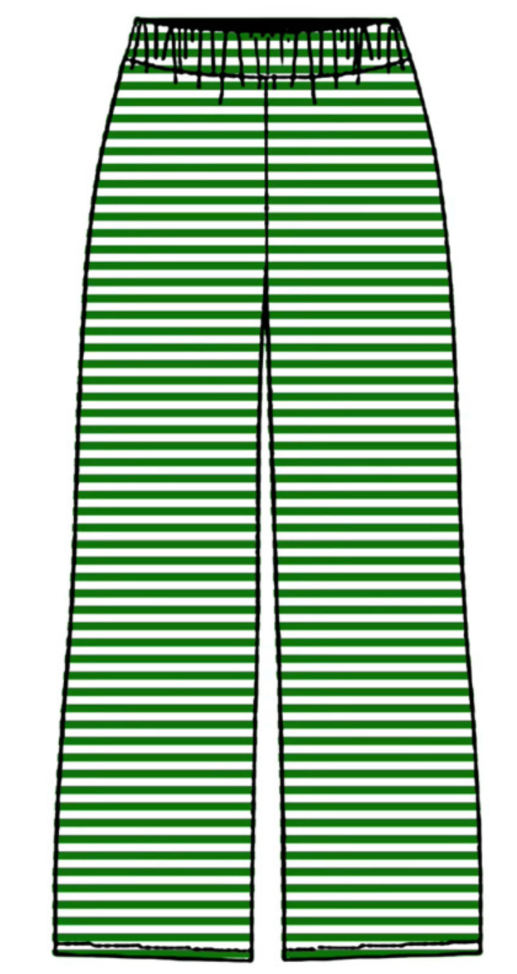 Green Striped Pants PREORDER