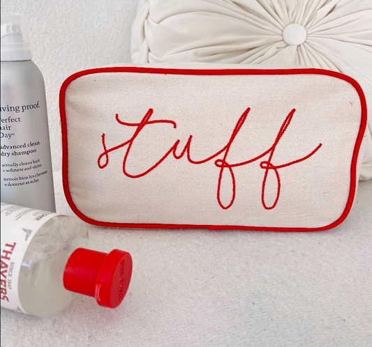 "Stuff" Cosmetic Bag