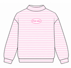 Phi Mu Striped Mockneck PREORDER