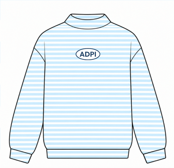 ADPi Striped Mockneck PREORDER