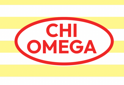 Chi O Striped Mockneck PREORDER