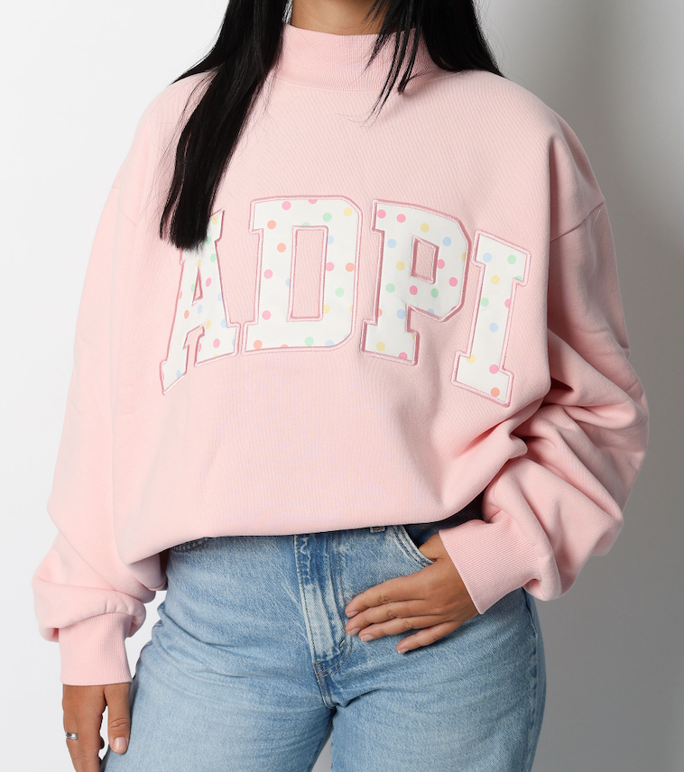 ADPi Polka Dot Mockneck